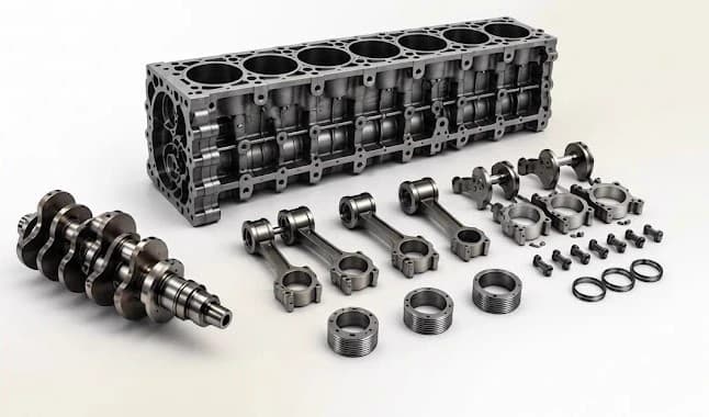 Mercedes-AMG M139 engine components